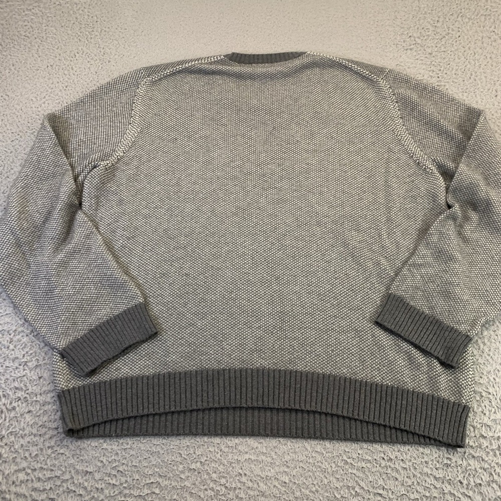 Marine Layer Knit Crewneck Mens 2XL Sweater Heathered Gray Sweatshirt Cuffed XXL - Picture 7 of 8